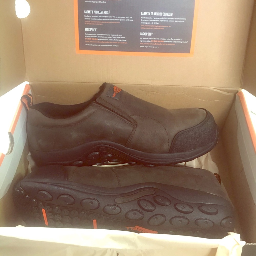 Merrell steel toe work boots